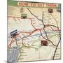 How to Get There, An Interesting and Educational Board Game for 2,3 or 4 Players, London, ca. 1909-null-Mounted Giclee Print