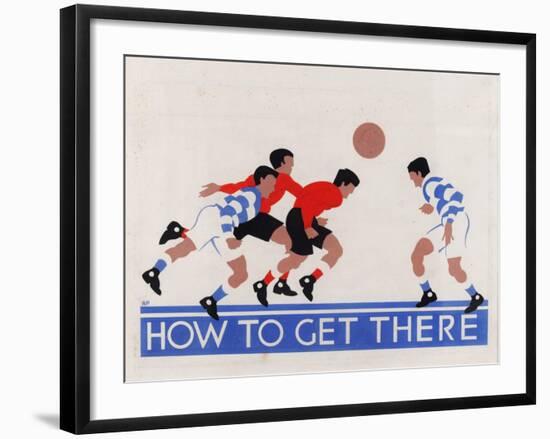 How to Get There, London Underground Poster-null-Framed Giclee Print