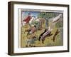 How to Hunt the Deer - 14Th Century Miniature-null-Framed Photographic Print