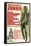 How To Identify a Zombie by Retro-A-Go-Go Poster-null-Framed Stretched Canvas