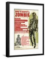 How To Identify A Zombie-null-Framed Poster