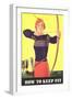 How to Keep Fit, Woman Archer-Found Image Press-Framed Giclee Print