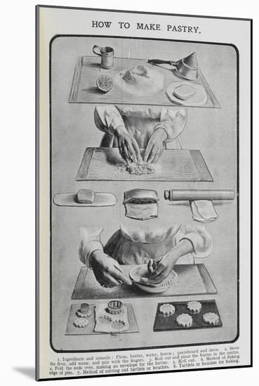 How To Make Pastry-Isabella Beeton-Mounted Giclee Print