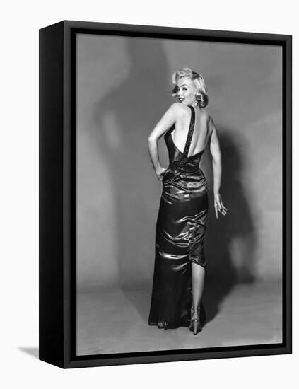 HOW TO MARRY A MILLIONAIRE, 1953 directed by JEAN NEGULESCO Maeilyn Monroe (b/w photo)-null-Framed Stretched Canvas