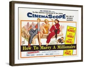 How to Marry a Millionaire, 1953-null-Framed Giclee Print