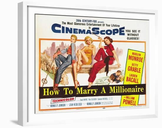 How to Marry a Millionaire, 1953-null-Framed Giclee Print