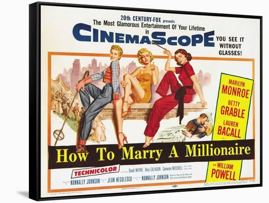 How to Marry a Millionaire, 1953-null-Framed Stretched Canvas