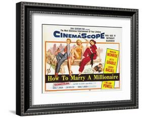 How to Marry a Millionaire, 1953-null-Framed Giclee Print