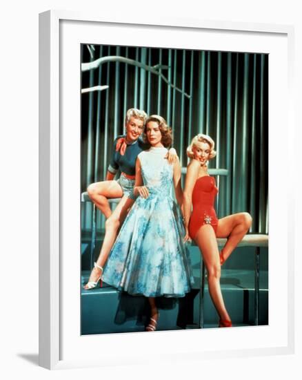 How To Marry A Millionaire, Betty Grable, Lauren Bacall, Marilyn Monroe, 1953-null-Framed Photo