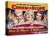 How To Marry A Millionaire, Betty Grable, Marilyn Monroe, Lauren Bacall, 1953-null-Stretched Canvas