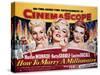 How To Marry A Millionaire, Betty Grable, Marilyn Monroe, Lauren Bacall, 1953-null-Stretched Canvas