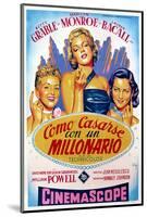 How to Marry a Millionaire, Betty Grable, Marilyn Monroe, Lauren Bacall, 1953-null-Mounted Photo