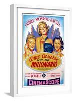 How to Marry a Millionaire, Betty Grable, Marilyn Monroe, Lauren Bacall, 1953-null-Framed Photo