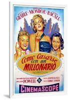 How to Marry a Millionaire, Betty Grable, Marilyn Monroe, Lauren Bacall, 1953-null-Framed Photo