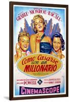 How to Marry a Millionaire, Betty Grable, Marilyn Monroe, Lauren Bacall, 1953-null-Framed Photo