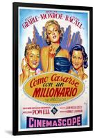 How to Marry a Millionaire, Betty Grable, Marilyn Monroe, Lauren Bacall, 1953-null-Framed Photo