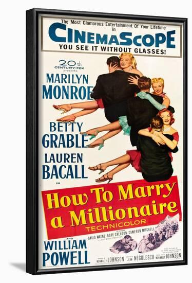 How to Marry a Millionaire-null-Framed Art Print