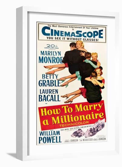 How to Marry a Millionaire-null-Framed Art Print