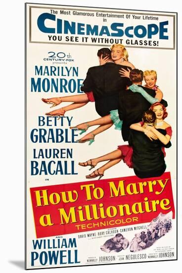 How to Marry a Millionaire-null-Mounted Art Print