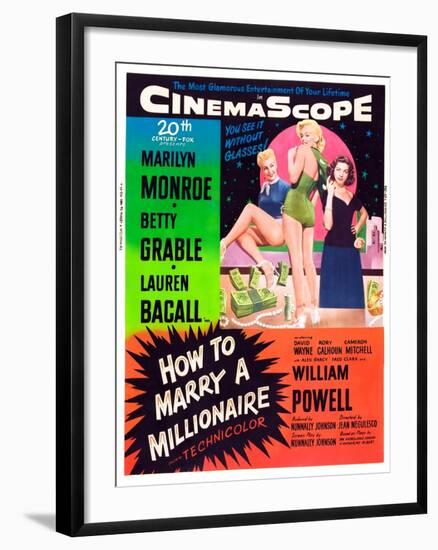 How to Marry a Millionaire-null-Framed Art Print