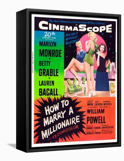 How to Marry a Millionaire-null-Framed Stretched Canvas