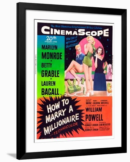 How to Marry a Millionaire-null-Framed Art Print