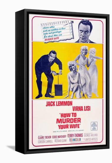 How to Murder Your Wife, Jack Lemmon, Virna Lisi, 1965-null-Framed Stretched Canvas