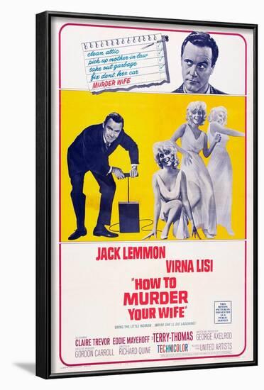 How to Murder Your Wife, Jack Lemmon, Virna Lisi, 1965-null-Framed Art Print