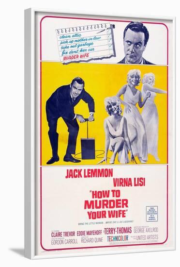 How to Murder Your Wife, Jack Lemmon, Virna Lisi, 1965-null-Framed Art Print