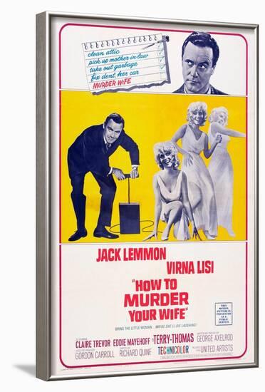 How to Murder Your Wife, Jack Lemmon, Virna Lisi, 1965-null-Framed Art Print