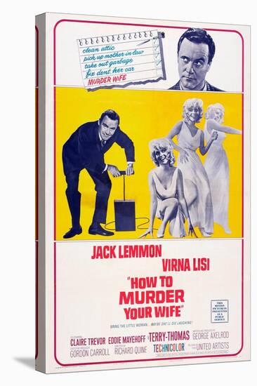 How to Murder Your Wife, Jack Lemmon, Virna Lisi, 1965-null-Stretched Canvas