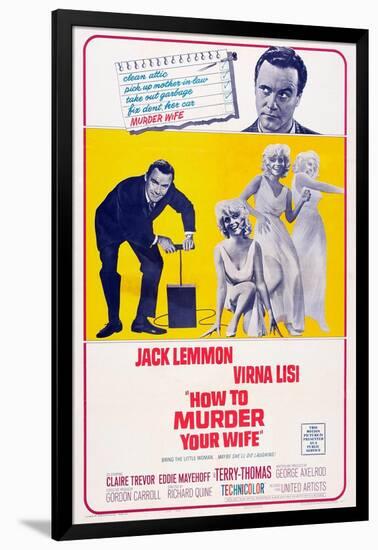 How to Murder Your Wife, Jack Lemmon, Virna Lisi, 1965-null-Framed Art Print