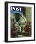 "How to Operate a Power Plant," Saturday Evening Post Cover, October 2, 1943-Russell Patterson-Framed Premium Giclee Print