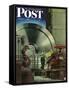 "How to Operate a Power Plant," Saturday Evening Post Cover, October 2, 1943-Russell Patterson-Framed Stretched Canvas