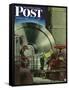 "How to Operate a Power Plant," Saturday Evening Post Cover, October 2, 1943-Russell Patterson-Framed Stretched Canvas