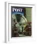 "How to Operate a Power Plant," Saturday Evening Post Cover, October 2, 1943-Russell Patterson-Framed Giclee Print