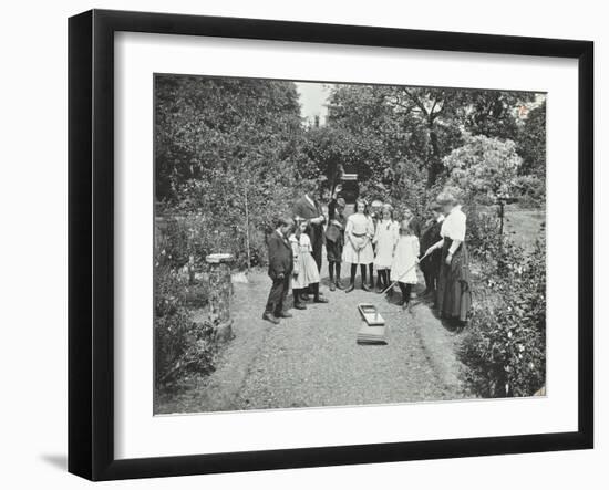 How to Read a Sun-Dial, Birley House Open Air School, Forest Hill, London, 1908-null-Framed Photographic Print