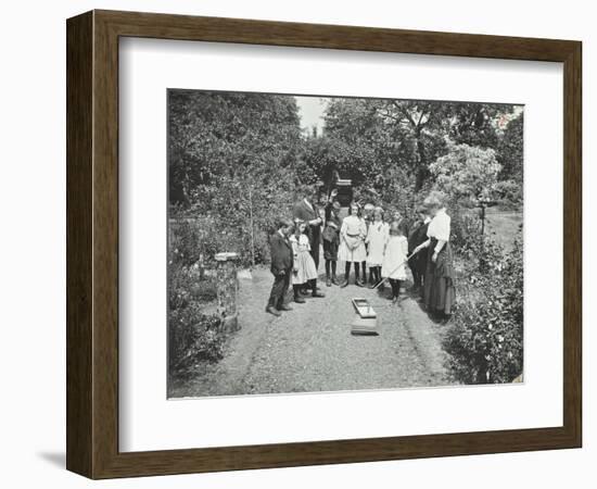 How to Read a Sun-Dial, Birley House Open Air School, Forest Hill, London, 1908-null-Framed Photographic Print