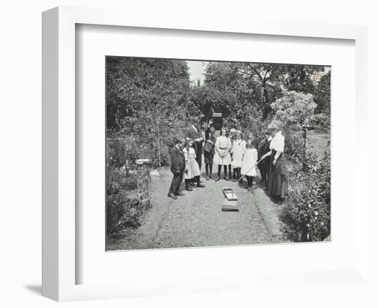 How to Read a Sun-Dial, Birley House Open Air School, Forest Hill, London, 1908-null-Framed Photographic Print