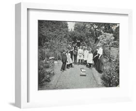 How to Read a Sun-Dial, Birley House Open Air School, Forest Hill, London, 1908-null-Framed Photographic Print