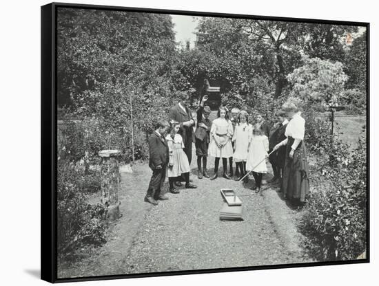 How to Read a Sun-Dial, Birley House Open Air School, Forest Hill, London, 1908-null-Framed Stretched Canvas