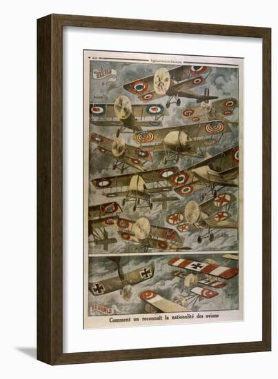 How to Recognise the Aircraft of Different Countries by Their Markings-null-Framed Art Print