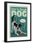 How to Speak Dog - Play?-Lantern Press-Framed Art Print