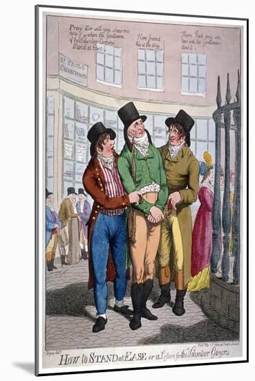 How to Stand at Ease, or a Lesson for the Volunteer Gazers, 1804-C Williams-Mounted Giclee Print