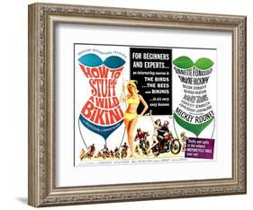 How to Stuff a Wild Bikini, half-sheet poster, 1965-null-Framed Art Print