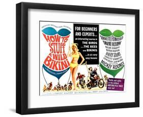 How to Stuff a Wild Bikini, half-sheet poster, 1965-null-Framed Art Print