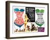 How to Stuff a Wild Bikini, half-sheet poster, 1965-null-Framed Art Print