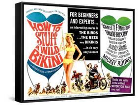 How to Stuff a Wild Bikini, half-sheet poster, 1965-null-Framed Stretched Canvas