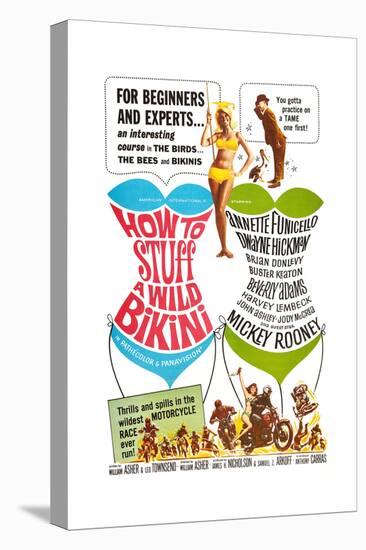 How to Stuff a Wild Bikini, Mary Hughes; Mickey Rooney, 1965-null-Stretched Canvas