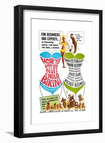 How to Stuff a Wild Bikini, Mary Hughes; Mickey Rooney, 1965-null-Framed Premium Giclee Print